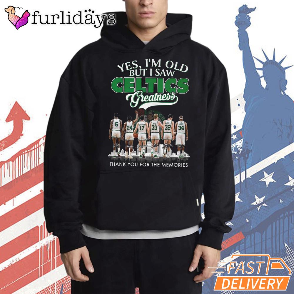 Boston Celtics Yes I’m Old But I Saw Legends Graphic T-Shirt Boston Celtics Yes I’m Old But I Saw Legends Graphic T-Shirt