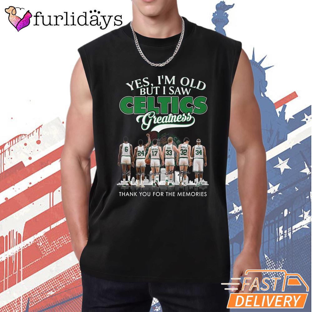 Boston Celtics Yes I’m Old But I Saw Legends Graphic T-Shirt Boston Celtics Yes I’m Old But I Saw Legends Graphic T-Shirt