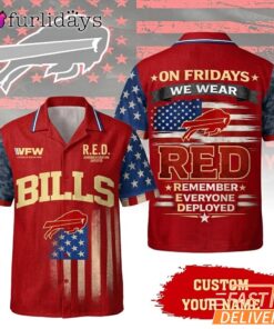Buffalo Bills RED Remember Everyone Deployed On Fridays We Wear Red Custom Hawaiian Shirt