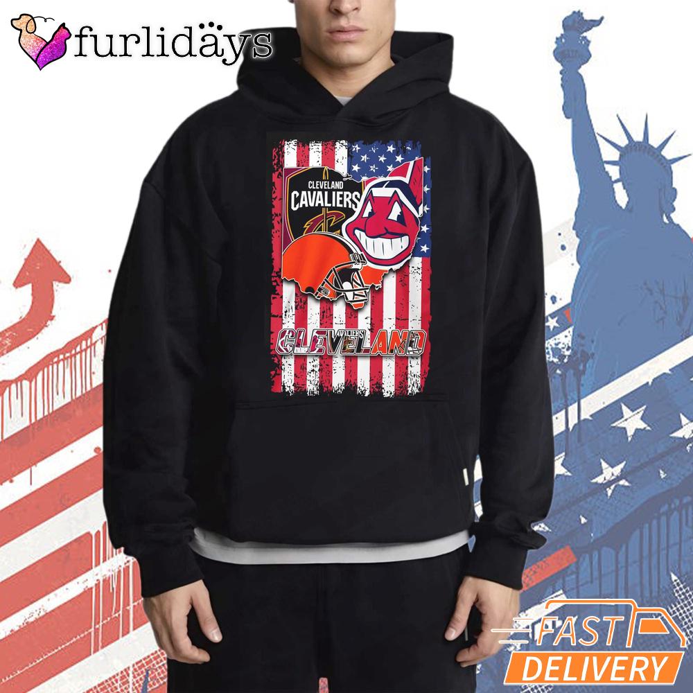 Cleveland Guardians American Flag Baseball Fan Graphic T-Shirt Cleveland Guardians American Flag Baseball Fan Graphic T-Shirt