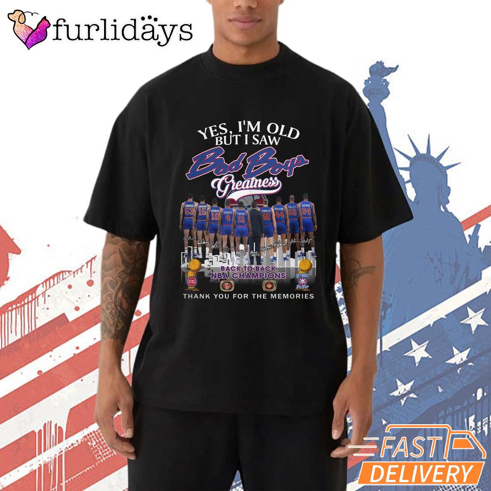 Detroit Pistons Yes I’m Old But I Saw Them All Legends T-Shirt Detroit Pistons Yes I’m Old But I Saw Them All Legends T-Shirt