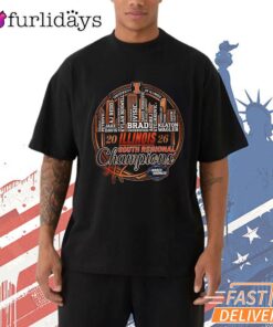 Illinois Fighting Illini 2026 South Regional Champions Skyline Graphic T-Shirt