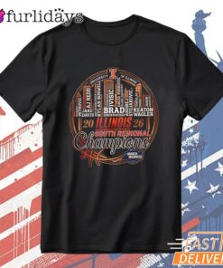 Illinois Fighting Illini 2026 South Regional Champions Skyline Graphic T-Shirt