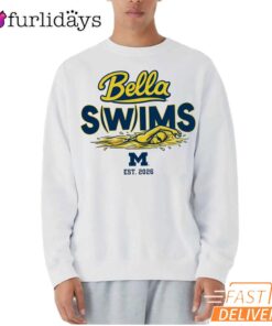 Michigan Swimming Arabella Sims Bella Swims Fan T-Shirt