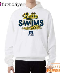 Michigan Swimming Arabella Sims Bella Swims Fan T-Shirt