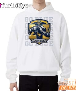 Michigan Wolverines Go Blue Football Graphic T-Shirt