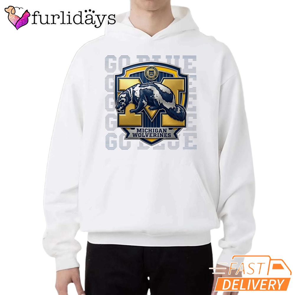 Michigan Wolverines Go Blue Football Graphic T-Shirt Michigan Wolverines Go Blue Football Graphic T-Shirt