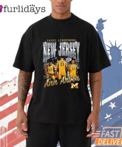 Michigan Wolverines Yaxel Lendeborg New Jersey To Ann Arbor Basketball T-Shirt