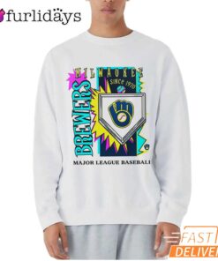 Milwaukee Brewers 1970 MLB Cooperstown Neon Field Shock T-Shirt