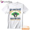 Milwaukee Brewers Baseball Field Diamond Graphic T-Shirt