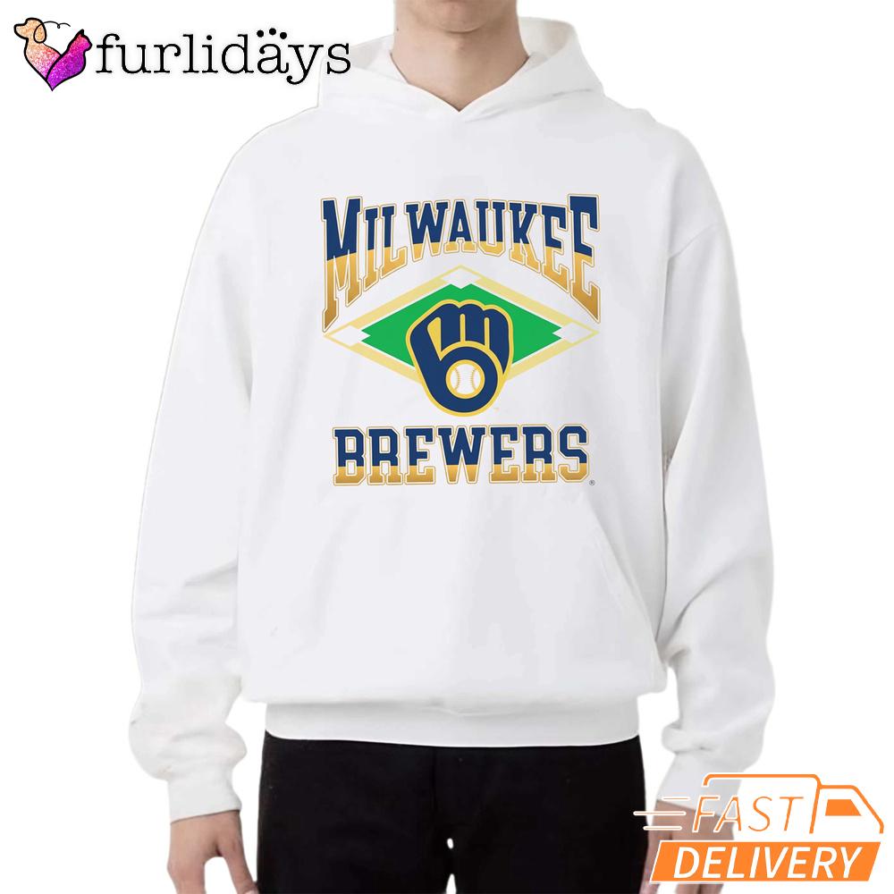 Milwaukee Brewers Baseball Field Diamond Graphic T-Shirt Milwaukee Brewers Baseball Field Diamond Graphic T-Shirt