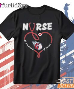 Nurse Heart Stethoscope Medical Worker Graphic T-Shirt