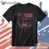 Philadelphia Phillies Nurse EMS Work of Heart Stethoscope T-Shirt