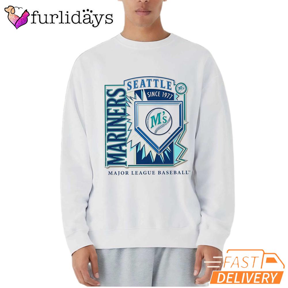 Seattle Mariners 1977 MLB Cooperstown Neon Field Shock T-Shirt Seattle Mariners 1977 MLB Cooperstown Neon Field Shock T-Shirt