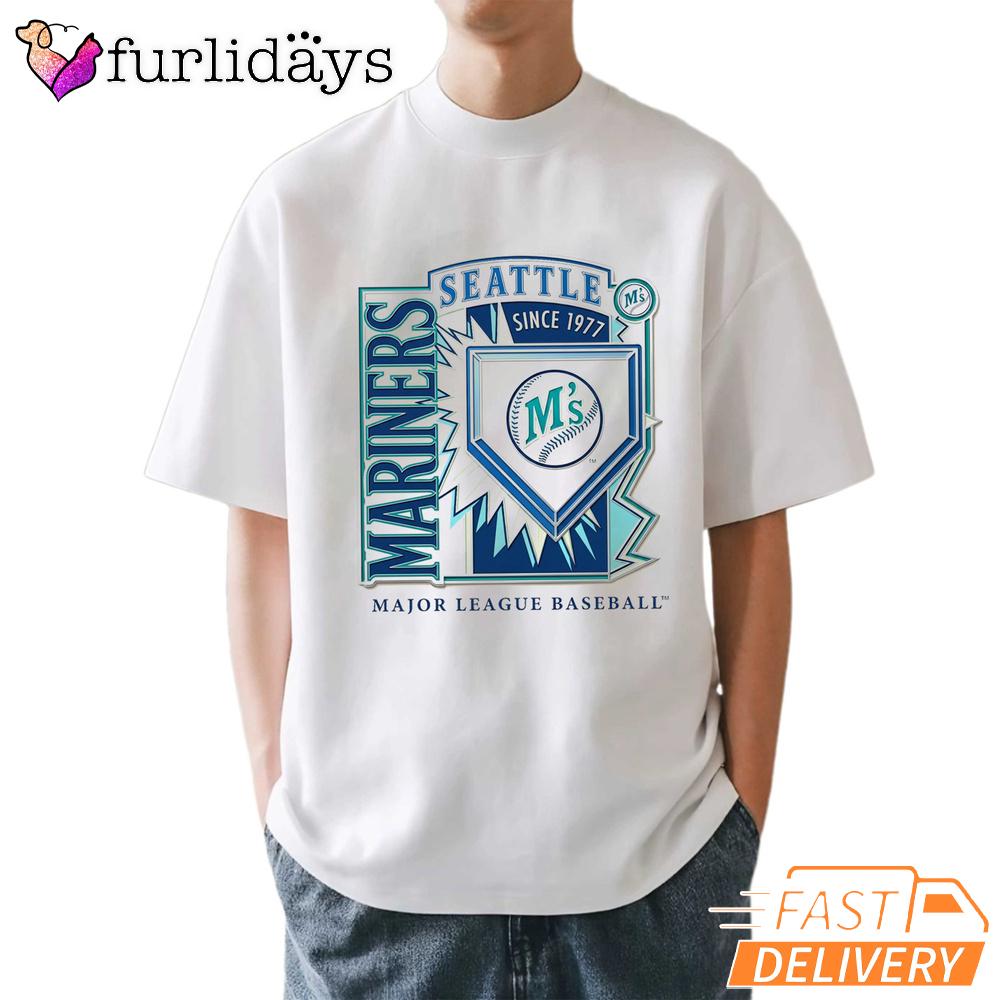 Seattle Mariners 1977 MLB Cooperstown Neon Field Shock T-Shirt Seattle Mariners 1977 MLB Cooperstown Neon Field Shock T-Shirt