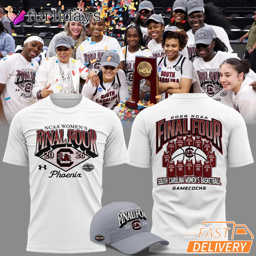 South Carolina Gamecocks Final Four 2026 Women’s Basketball T-Shirt South Carolina Gamecocks Final Four 2026 Women’s Basketball T-Shirt