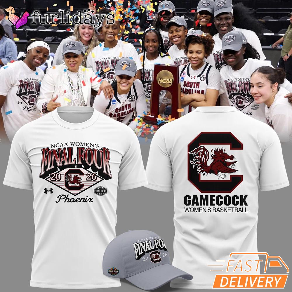 South Carolina Gamecocks Women’s Basketball Final Four 2026 T-Shirt South Carolina Gamecocks Women’s Basketball Final Four 2026 T-Shirt