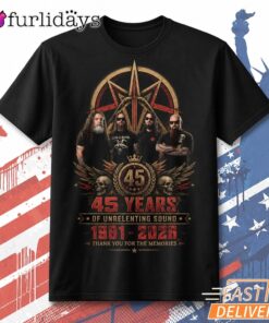 45th Anniversary 1975 2020 Rock Band Tribute Graphic Tshirt