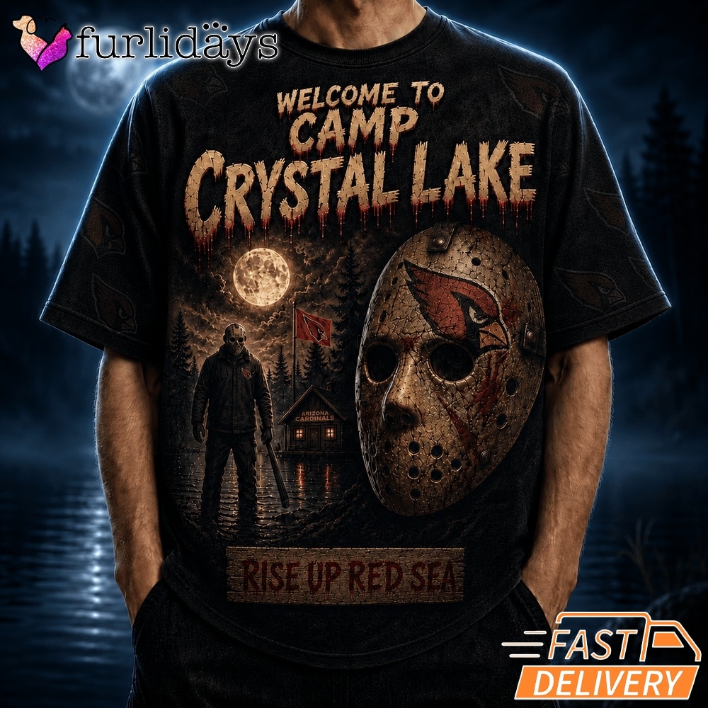 Arizona Cardinals Camp Crystal Lake T Shirt – Horror Halloween