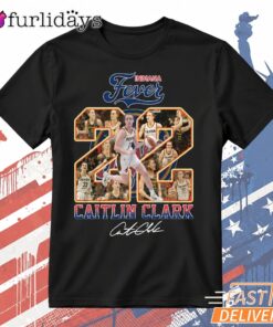 Caitlin Clark T-Shirt, Indiana Fever 22 Signature Basketball Tee