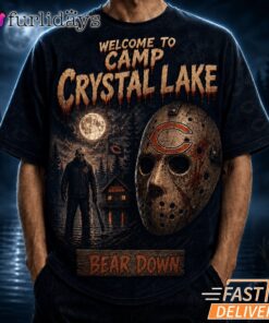 Chicago Bears Camp Crystal Lake T Shirt – Horror Halloween