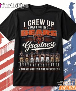 Chicago Bears Greatest Moments T Shirt – Black Football Fan Tee Thiet KE Lai Hinh Anh Tren Mau Sao Cho Hot Trend Moi EP Hon Roi DI Chuyen Hinh Anh IN Tren Mat Truoc Sang Mockup AO Mau