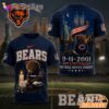 Chicago Bears Never Forget 911 25th Anniversary Memorial T Shirt Thay Background Phu Hop Niche OI Tren San Pham Background Hoi MO Lam Noi Bat San Pham Trong Anh