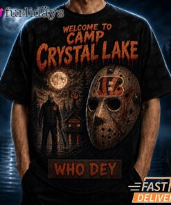 Cincinnati Bengals Camp Crystal Lake T Shirt – Horror Halloween
