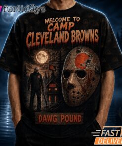 Cleveland Browns Camp Crystal Lake T Shirt – Horror Halloween