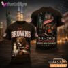 Cleveland Browns Never Forget 911 25th Anniversary Memorial T Shirt Thay Background Phu Hop Niche OI Tren San Pham Background Hoi MO Lam Noi Bat San Pham Trong Anh