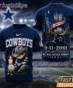 Dallas Cowboys Never Forget 911 25th Anniversary Memorial T Shirt Thay Background Phu Hop Niche OI Tren San Pham Background Hoi MO Lam Noi Bat San Pham Trong Anh