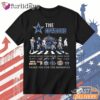 Dallas Cowboys Player Lineup Thank You For The Memories Graphic T Shirt DI Chuyen Hinh Anh IN Tren Mat Truoc Sang Mockup AO Mau Lay Ung Background Mau Thiet KE