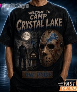 Detroit Lions Camp Crystal Lake T Shirt – Horror Halloween