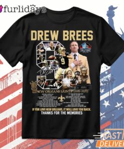 Drew Brees T-Shirt, New Orleans Saints Hall Of Fame Tribute Tee