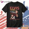 Elvis Presley The King Of Rock And Roll Tribute Portrait Graphic Tshirt