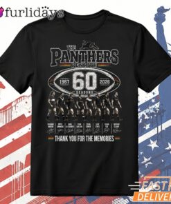 Florida Panthers 60th Anniversary Thank You for the Memories T Shirt DI Chuyen Hinh Anh IN Tren Mat Truoc Sang Mockup AO Mau Lay Ung Background Mau Thiet KE