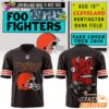 Foo Fighters x Cleveland Browns Take Cover Tour 2026 Black Football Jersey – Cleveland Browns