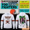 Foo Fighters x Cleveland Browns Take Cover Tour 2026 White Hoodie – Dawg Pound Style Graphic