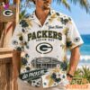 Green Bay Packers Floral Stadium Personalized Hawaiian Shirt Football Fan Gift