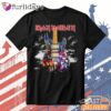 Iron Maiden Graphic T Shirt – Heavy Metal Band Vintage Style Tee DI Chuyen Hinh Anh IN Tren Mat Truoc Sang Mockup AO Mau Lay Ung Background Mau Thiet KE