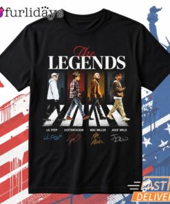 Lil Peep XXXTentacion Mac Miller Juice WRLD Legends T Shirt Thiet KE Lai Hinh Anh Tren Mau Sao Cho Hot Trend Moi EP Hon Roi DI Chuyen Hinh Anh IN Tren Mat Truoc Sang Mockup AO Mau