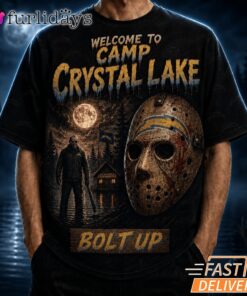 Los Angeles Chargers Camp Crystal Lake T Shirt – Horror Halloween