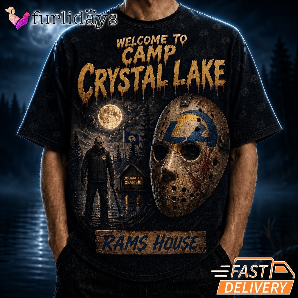 Los Angeles Rams Camp Crystal Lake T Shirt – Horror Halloween