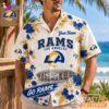 Los Angeles Rams Floral Stadium Personalized Hawaiian Shirt Football Fan Gift