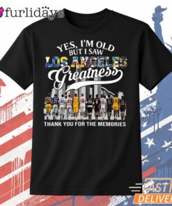Los Angeles Sports Greatness T Shirt, Thank You For The Memories Fan Gift