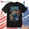 Minnesota Lynx Mascot Basketball Retro Tribute Graphic T Shirt DI Chuyen Hinh Anh IN Tren Mat Truoc Sang Mockup AO Mau Lay Ung Background Mau Thiet KE