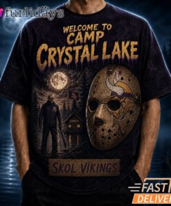 Minnesota Vikings Camp Crystal Lake T Shirt – Horror Halloween