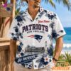 New England Patriots Floral Stadium Personalized Hawaiian Shirt Football Fan Gift