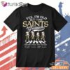 New Orleans Saints Greatness Signature Football T Shirt, Legends Gift