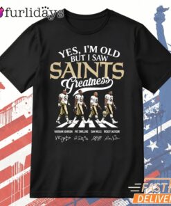 New Orleans Saints Greatness Signature Football T Shirt, Legends Gift
